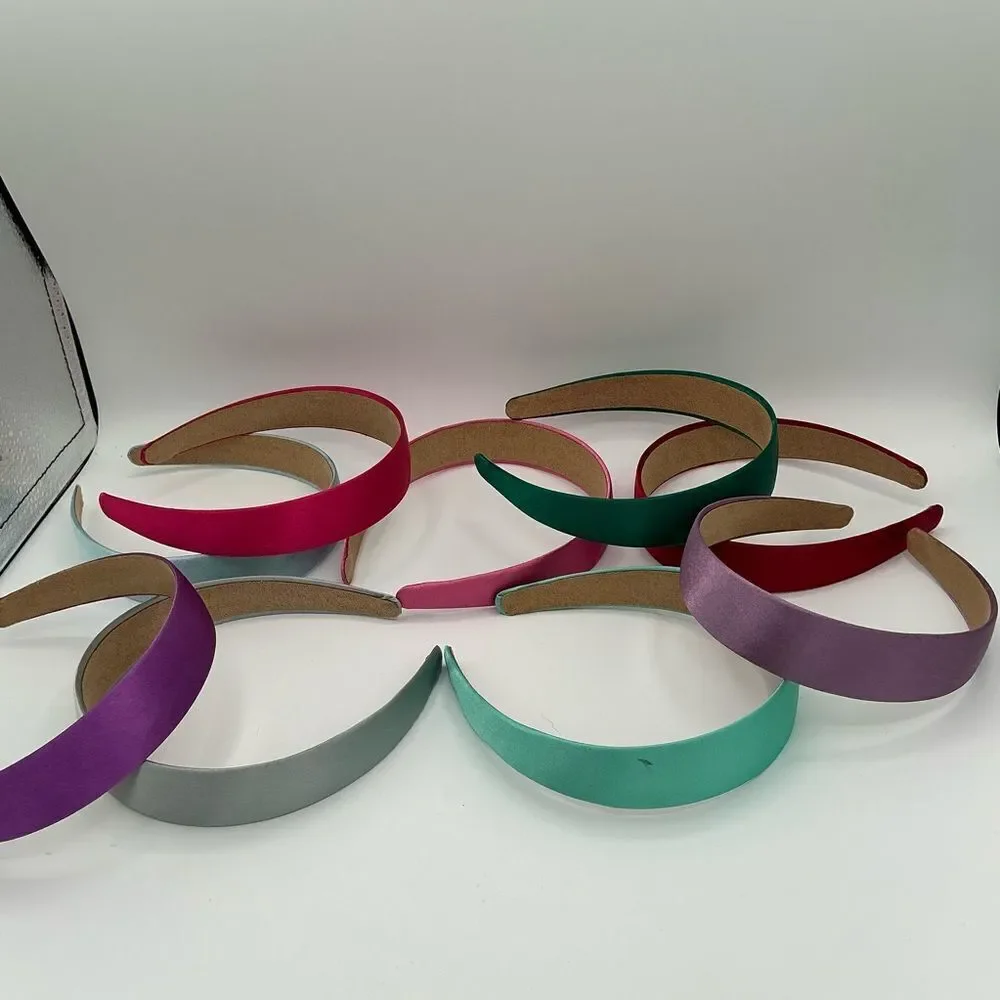 7 Colorful Women/girls Headband Set- new, a couple spots from dye transfer